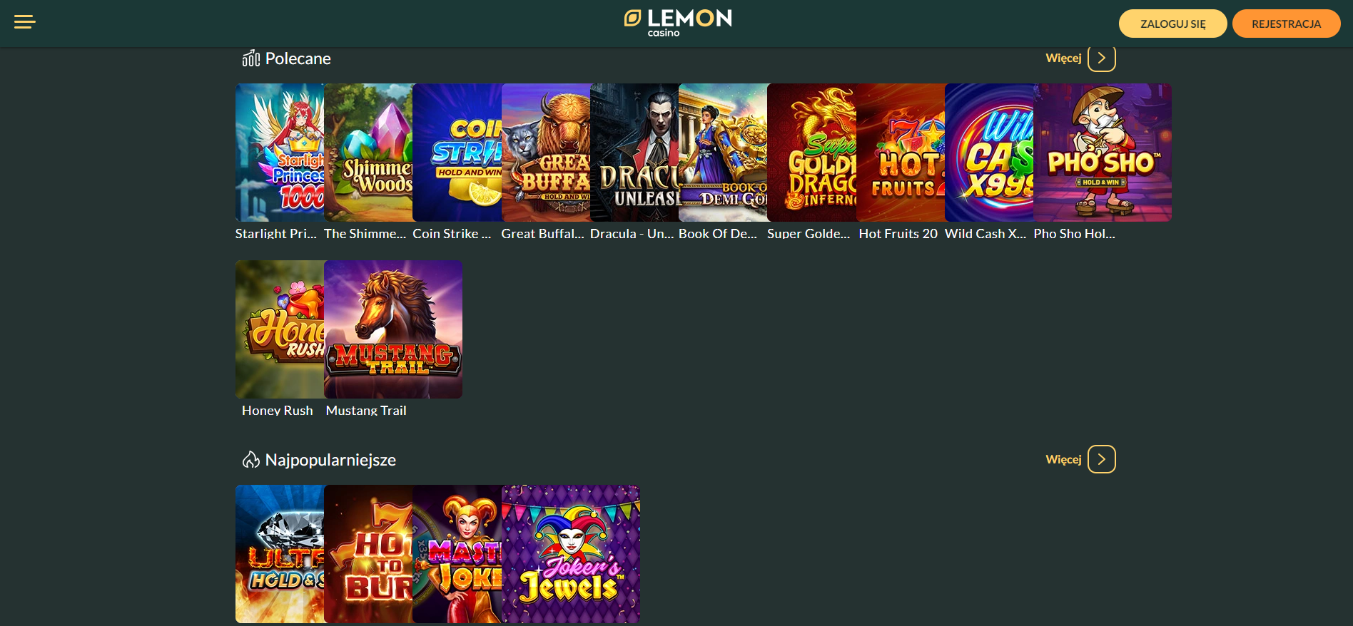 Lemon Casino - Kasyno Online Oficjalna Strona - Google Chrome 2024-03-22 11.49.25
